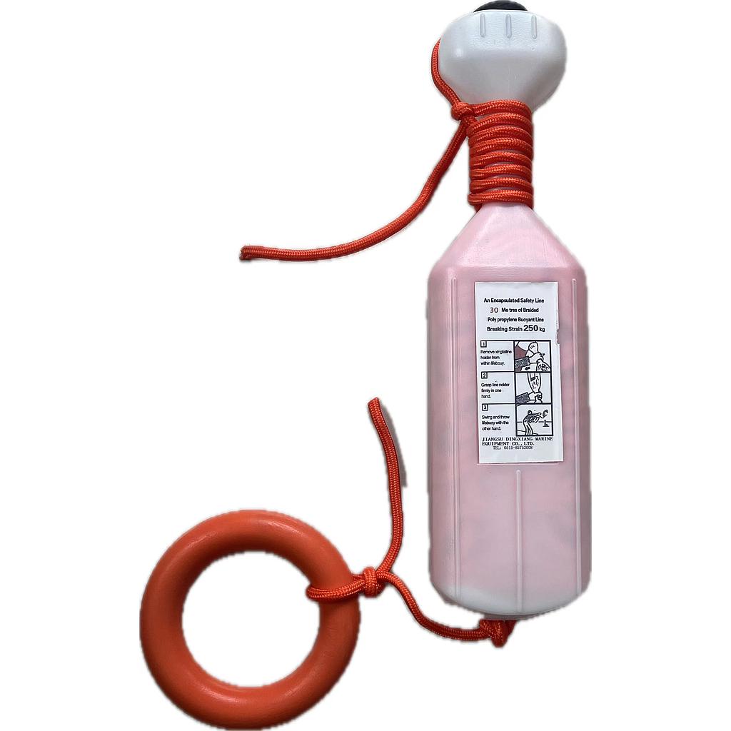 Buoyant lifeline with box and rings -30M