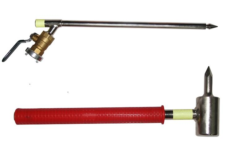 Water mist lance for container